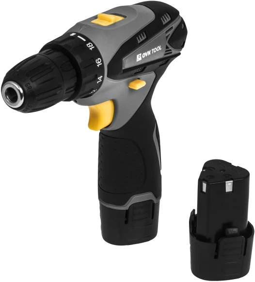 Дрель-шуруповерт Ovk Tools OTCS1AA-12V-1.5A аккум. патрон:быстрозажимной (кейс в комплекте) Дрель-шуруповерт Ovk Tools OTCS1AA-12V-1.5A аккум. патрон:быстрозажимной (кейс в комплекте)