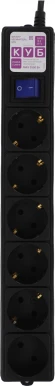 Сетевой фильтр Powercube SPG6-B3M 3м (6 розеток) черный (коробка)