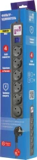 Сетевой фильтр Powercube SPG6-B3M 3м (6 розеток) черный (коробка)
