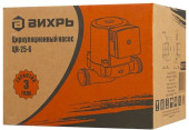 Насос циркуляционный Вихрь Ц-25/6 Стандарт 90Вт 3000л/час (68/7/7) Насос циркуляционный Вихрь Ц-25/6 Стандарт 90Вт 3000л/час (68/7/7)