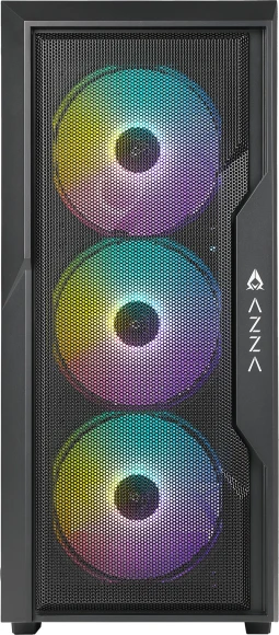 Корпус Azza Fighter черный без БП ATX 4x120mm 2x140mm 2xUSB2.0 1xUSB3.0 audio bott PSU Корпус Azza Fighter черный без БП ATX 4x120mm 2x140mm 2xUSB2.0 1xUSB3.0 audio bott PSU