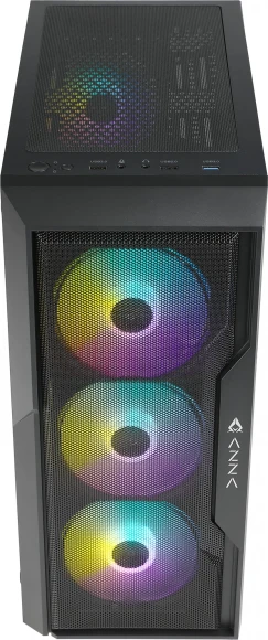 Корпус Azza Fighter черный без БП ATX 4x120mm 2x140mm 2xUSB2.0 1xUSB3.0 audio bott PSU Корпус Azza Fighter черный без БП ATX 4x120mm 2x140mm 2xUSB2.0 1xUSB3.0 audio bott PSU