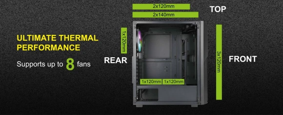 Корпус Azza Fighter черный без БП ATX 4x120mm 2x140mm 2xUSB2.0 1xUSB3.0 audio bott PSU Корпус Azza Fighter черный без БП ATX 4x120mm 2x140mm 2xUSB2.0 1xUSB3.0 audio bott PSU