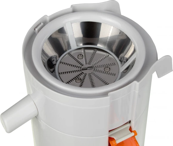 Соковыжималка центробежная BBK JC060-H11 550Вт белый/оранжевый