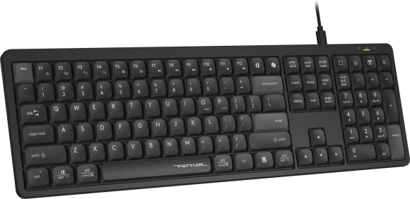 Клавиатура A4Tech FX55 черный USB slim Multimedia кабель 1.5м