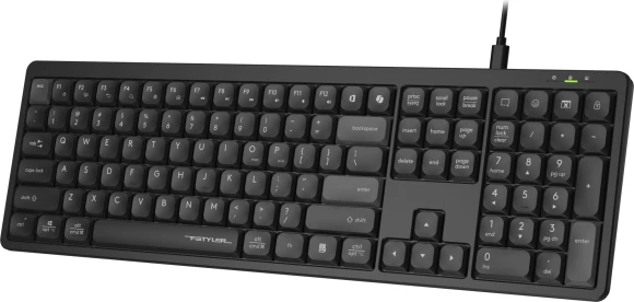 Клавиатура A4Tech FX55 черный USB slim Multimedia кабель 1.5м