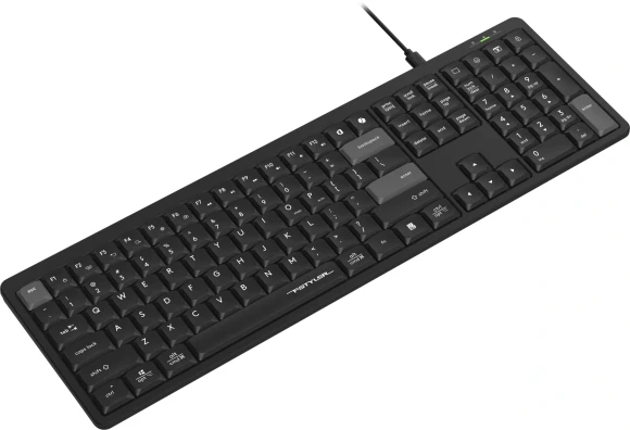 Клавиатура A4Tech FX55 черный USB slim Multimedia кабель 1.5м