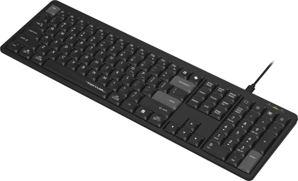 Клавиатура A4Tech FX55 черный USB slim Multimedia кабель 1.5м