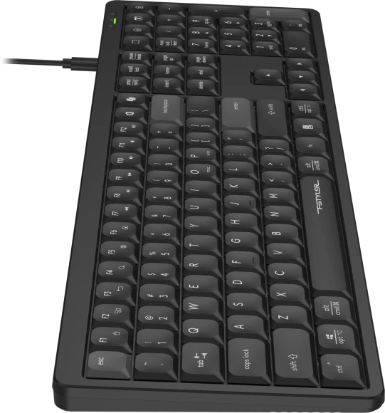 Клавиатура A4Tech FX55 черный USB slim Multimedia кабель 1.5м