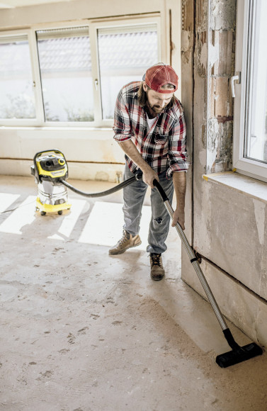 Строительный пылесос Karcher WD 6 P S V-30/6/22/T 1300Вт (уборка: сухая/сбор воды) желтый