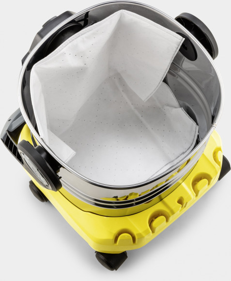 Строительный пылесос Karcher WD 6 P S V-30/6/22/T 1300Вт (уборка: сухая/сбор воды) желтый