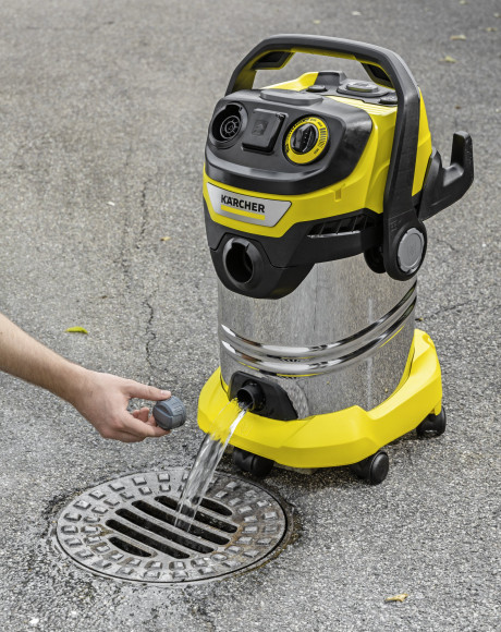 Строительный пылесос Karcher WD 6 P S V-30/6/22/T 1300Вт (уборка: сухая/сбор воды) желтый