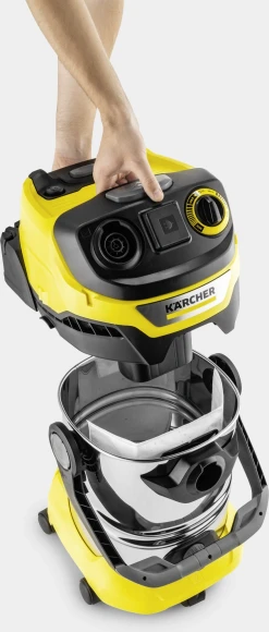 Строительный пылесос Karcher WD 6 P S V-30/6/22/T 1300Вт (уборка: сухая/сбор воды) желтый