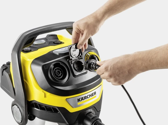 Строительный пылесос Karcher WD 6 P S V-30/6/22/T 1300Вт (уборка: сухая/сбор воды) желтый