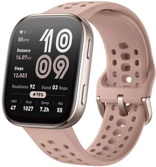 Смарт-часы Amazfit Bip 6 A2435 1.97" AMOLED корп.розовое золото рем.розовый разм.брасл.:130-195мм (6972596108771)
