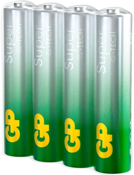 Батарея GP Super 24AA21RA-2CRS4 AAA (4шт) спайка Батарея GP Super 24AA21RA-2CRS4 AAA (4шт) спайка