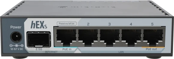 Роутер MikroTik hEX S (2025) (E60IUGS) 10/100/1000BASE-TX/SFP серый Роутер MikroTik hEX S (2025) (E60IUGS) 10/100/1000BASE-TX/SFP серый