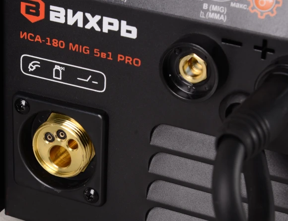 Сварочный полуавтомат Вихрь ИСА-180 MIG PRO инвертор MIG-MAG/FCAW/MMA/Lift TIG 4.8кВт