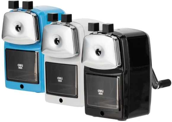 Точилка для карандашей механическая Deli E0620 1 отверстие ассорти