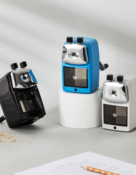 Точилка для карандашей механическая Deli E0620 1 отверстие ассорти