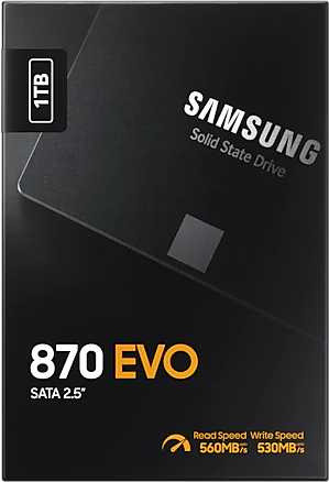 Накопитель SSD Samsung SATA-III 1TB MZ-77E1T0BW 870 EVO 2.5"