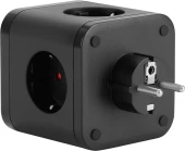 Сетевой разветвитель Buro BU-PW3UC-B (3 розетки) черный (коробка)