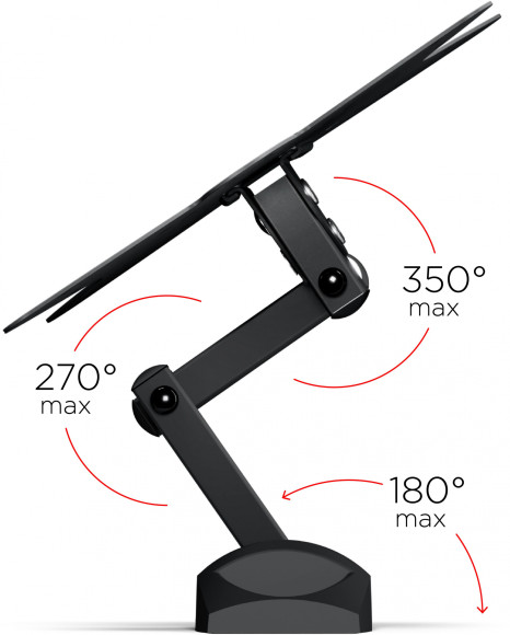 Кронштейн для телевизора Holder LCDS-5038 металлик 20"-37" макс.30кг настенный поворот и наклон Кронштейн для телевизора Holder LCDS-5038 металлик 20"-37" макс.30кг настенный поворот и наклон