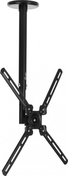 Кронштейн для телевизора Cactus CS-CP07 черный 23"-55" макс.45кг потолочный поворот и наклон Кронштейн для телевизора Cactus CS-CP07 черный 23"-55" макс.45кг потолочный поворот и наклон