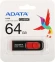 Флеш Диск A-Data 64GB Classic C008 AC008-64G-RKD USB2.0 красный/черный Флеш Диск A-Data 64GB Classic C008 AC008-64G-RKD USB2.0 красный/черный