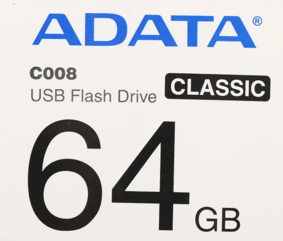 Флеш Диск A-Data 64GB Classic C008 AC008-64G-RKD USB2.0 красный/черный Флеш Диск A-Data 64GB Classic C008 AC008-64G-RKD USB2.0 красный/черный