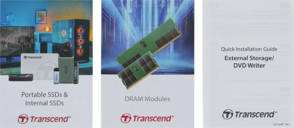 Накопитель SSD Transcend USB-C 500Gb TS500GESD260C серебристый