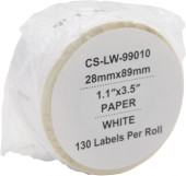 Этикетки Cactus CS-LW-11356 сег.:89x41мм черный белый 300шт/рул Dymo Label Writer 450/4XL