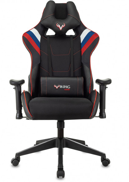 Кресло игровое Zombie VIKING 4 AERO белый/синий/красный ткань/эко.кожа с подголов. крестов. пластик Кресло игровое Zombie VIKING 4 AERO белый/синий/красный ткань/эко.кожа с подголов. крестов. пластик