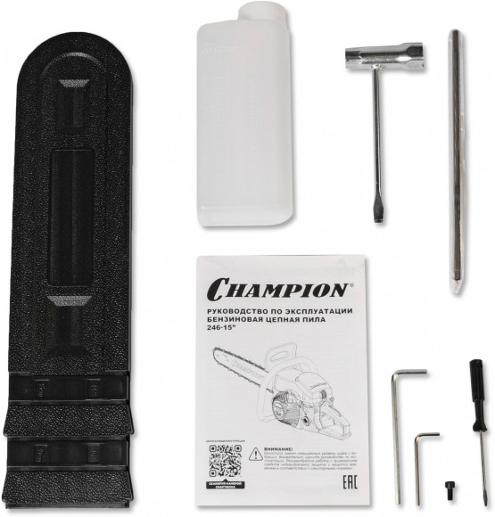 Бензопила Champion 246-15 1.9Вт 2.6л.с. дл.шины:16" (38cm)