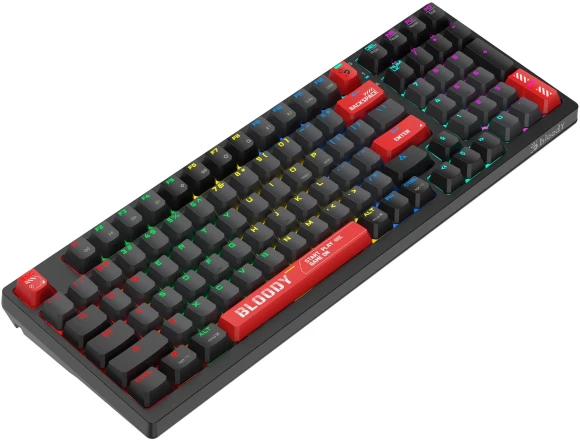 Клавиатура A4Tech WS98 механическая черный USB беспроводная BT/Radio for gamer LED