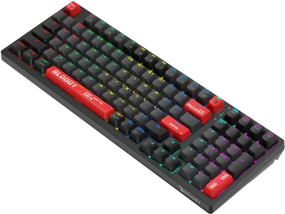 Клавиатура A4Tech WS98 механическая черный USB беспроводная BT/Radio for gamer LED