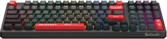 Клавиатура A4Tech WS98 механическая черный USB беспроводная BT/Radio for gamer LED