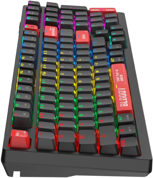 Клавиатура A4Tech WS98 механическая черный USB беспроводная BT/Radio for gamer LED