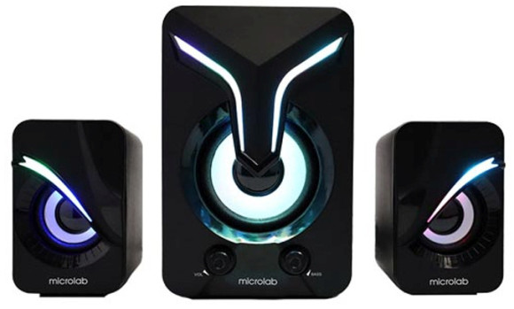 Колонки Microlab B16 2.0 черный 5Вт