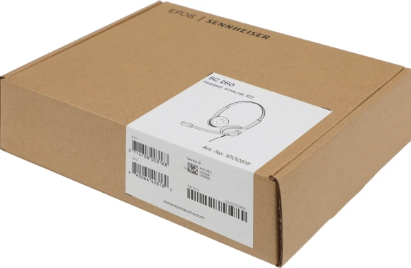 Наушники с микрофоном Epos Sennheiser SC 260 ED черный 1м накладные оголовье (1000515)