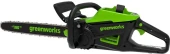 Цепная пила Greenworks 2008807UB аккум. 2000Вт 2.71л.с. дл.шины:16" (40cm) 1аккум. 4Ач ЗУ