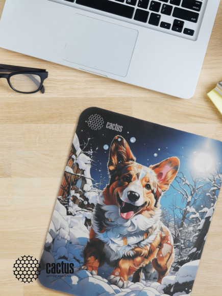 Коврик для мыши Cactus Corgi рисунок 300x250x3мм (CS-MPC-D13M)