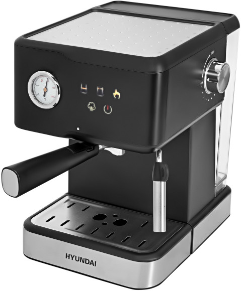 Кофеварка рожковая Hyundai HEM-4204 1000Вт черный