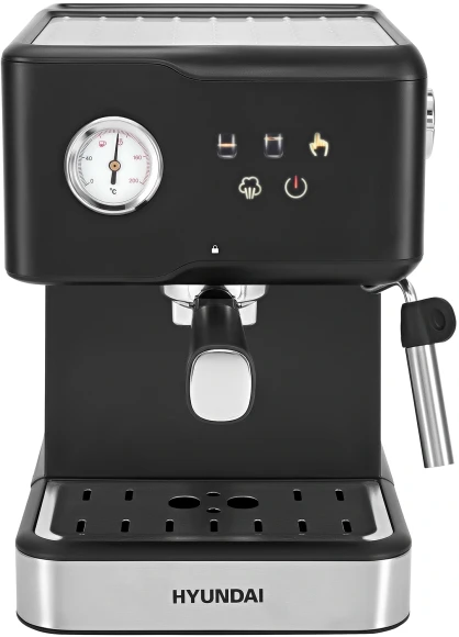 Кофеварка рожковая Hyundai HEM-4204 1000Вт черный