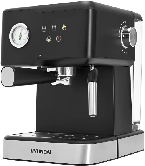 Кофеварка рожковая Hyundai HEM-4204 1000Вт черный