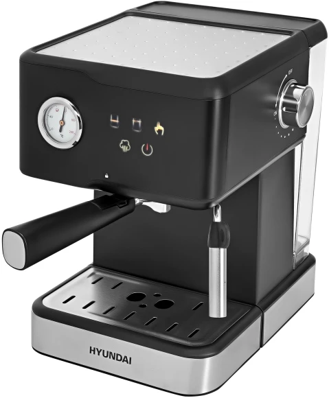 Кофеварка рожковая Hyundai HEM-4204 1000Вт черный