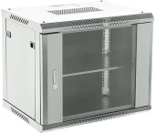 Шкаф коммутационный Rexant (04-0654-111) настенный 6U 400x542мм пер.дв.стекл серый 230град. металл