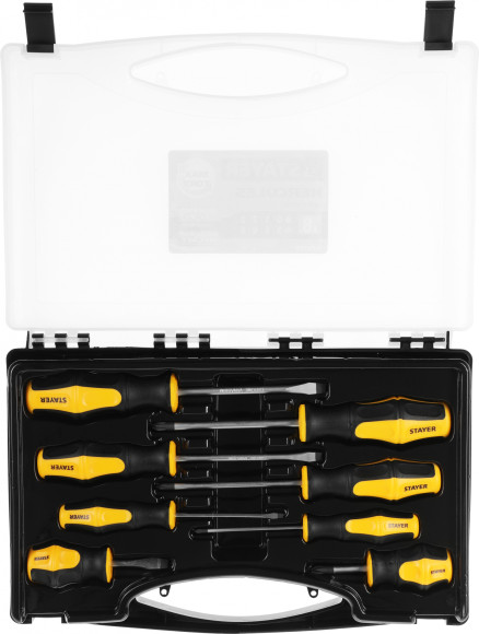 Набор отверток Stayer 25055-H8_z02 в компл.:8 предметов Набор отверток Stayer 25055-H8_z02 в компл.:8 предметов