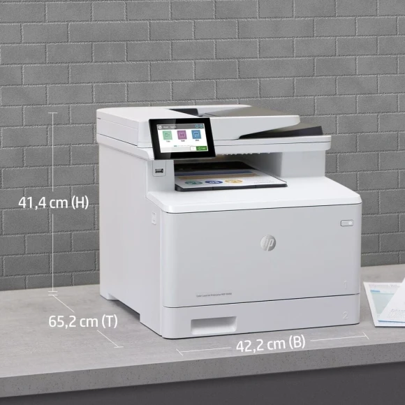 МФУ лазерный HP Color LaserJet Enterprise M480f (3QA55A) A4 Duplex Net белый