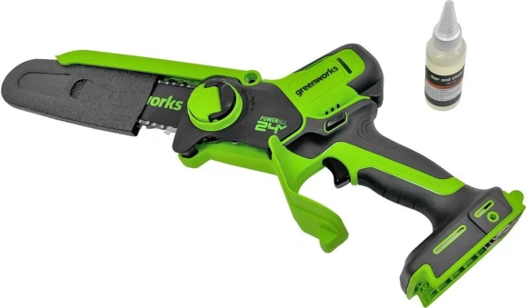Цепная пила Greenworks GD24CSMNX аккум. 400Вт дл.шины:6" (15.2cm) (2008707) Цепная пила Greenworks GD24CSMNX аккум. 400Вт дл.шины:6" (15.2cm) (2008707)